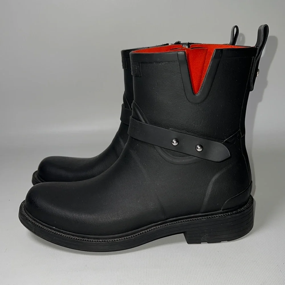 Rag & Bone Rubber Moto Booties - sz 37